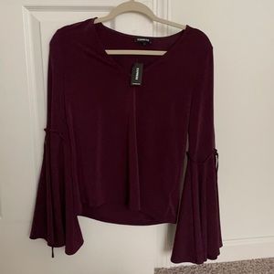 TAG ON EXPRESS long bell sleeve blouse